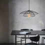 Opviq Lámpara de Araña de Metal Negro con Altura Ajustable